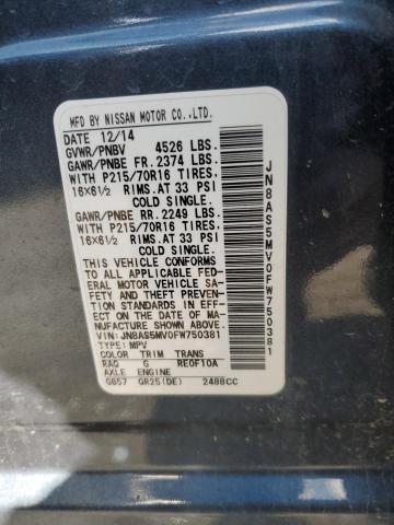 2015 NISSAN ROGUE SELE - JN8AS5MV0FW750381