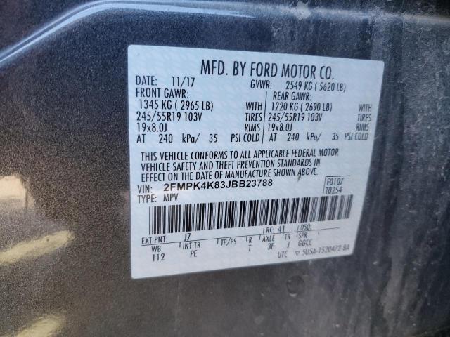 2018 FORD EDGE TITAN - 2FMPK4K83JBB23788