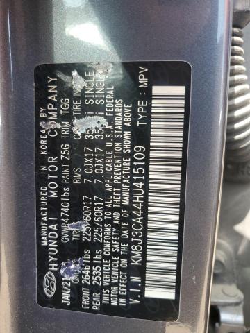 2017 HYUNDAI TUCSON LIM - KM8J3CA44HU415109