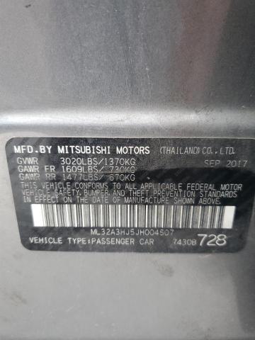 2018 MITSUBISHI MIRAGE ES - ML32A3HJ5JH004507