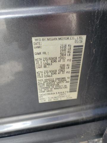 2016 NISSAN MURANO S 5N1AZ2MG8GN144479