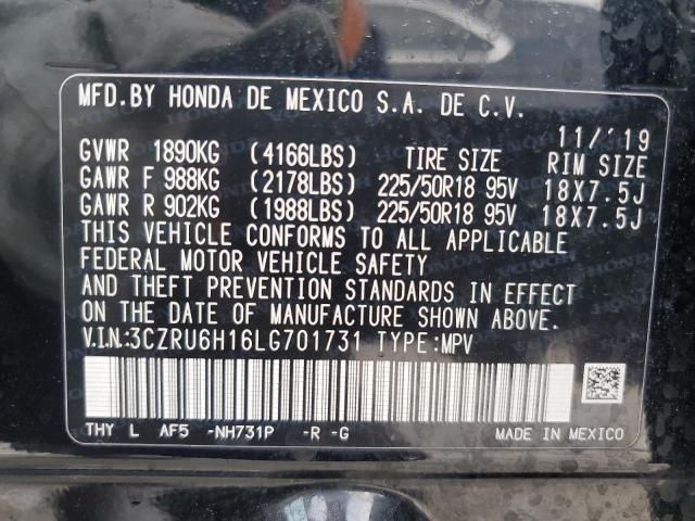 2020 HONDA HR-V SPORT 3CZRU6H16LG701731