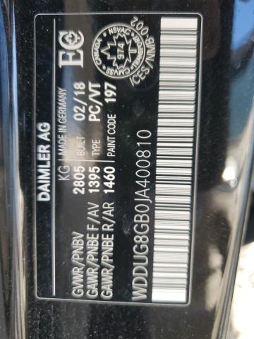 2018 MERCEDES-BENZ S 560 4MAT - WDDUG8GB0JA400810