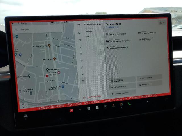 2022 TESLA MODEL X - 7SAXCBE59NF330091