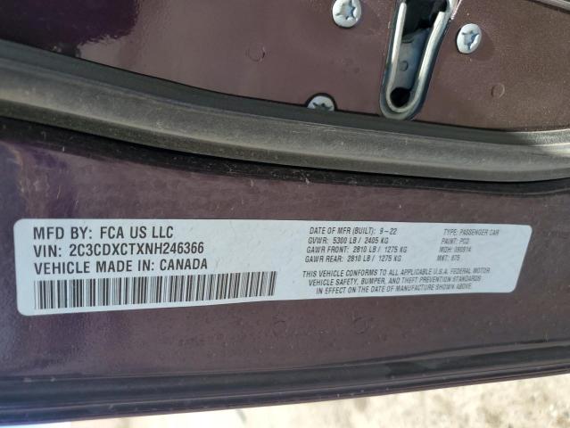 2022 DODGE CHARGER R/ - 2C3CDXCTXNH246366