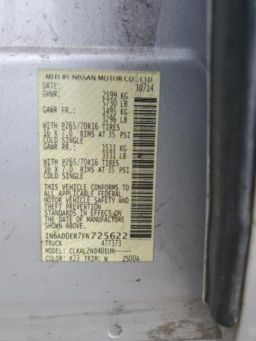 2015 NISSAN FRONTIER S - 1N6AD0ER7FN725622