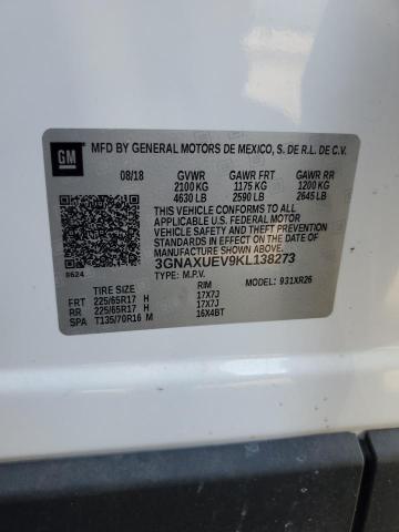 2019 CHEVROLET EQUINOX LT - 3GNAXUEV9KL138273