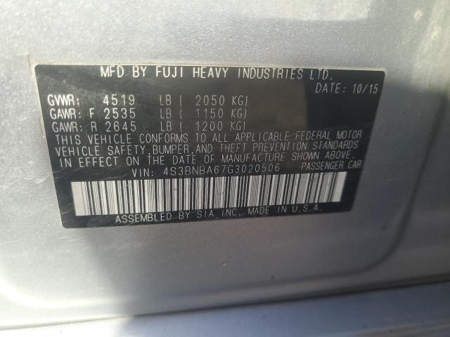2016 SUBARU LEGACY 2.5 - 4S3BNBA67G3020506