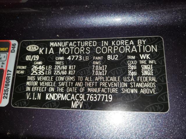 2020 KIA SPORTAGE L - KNDPMCAC9L7637719