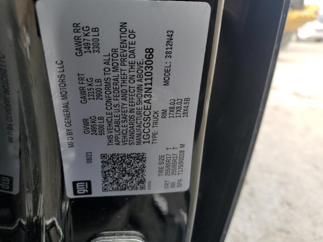 2022 CHEVROLET COLORADO L 1GCGSCEA3N1103068