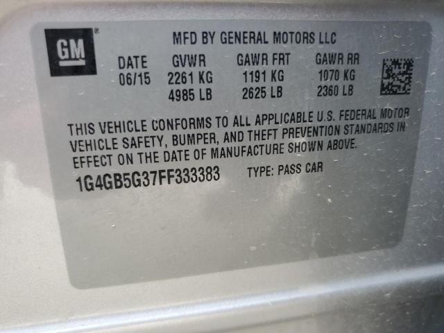 2015 BUICK LACROSSE 1G4GB5G37FF333383