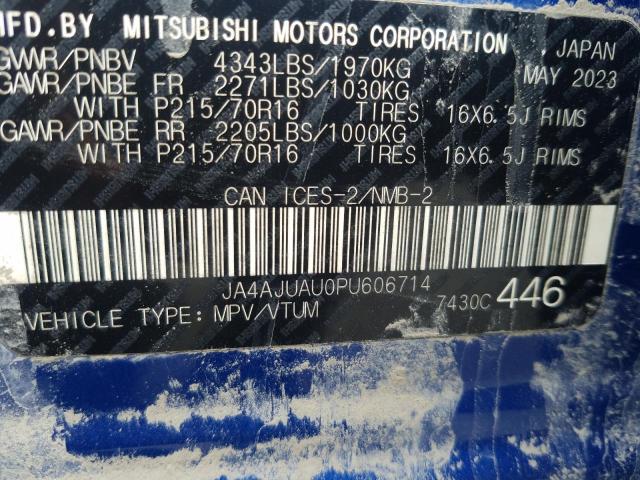 2023 MITSUBISHI RVR ES - JA4AJUAU0PU606714