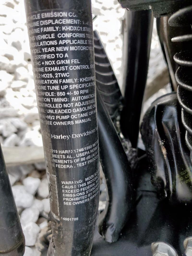 2019 HARLEY-DAVIDSON FXBB 1HD1YJJ25KB042916