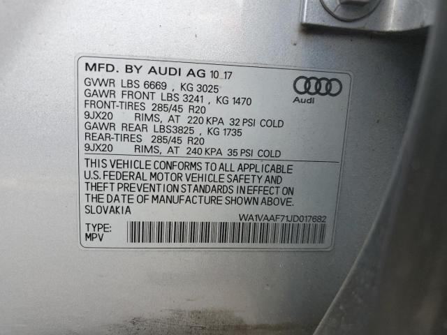 2018 AUDI Q7 PRESTIG WA1VAAF71JD017682