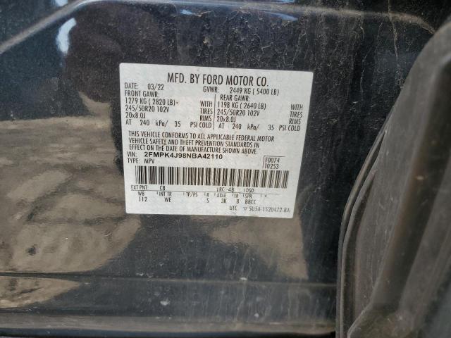 2022 FORD EDGE SEL - 2FMPK4J98NBA42110