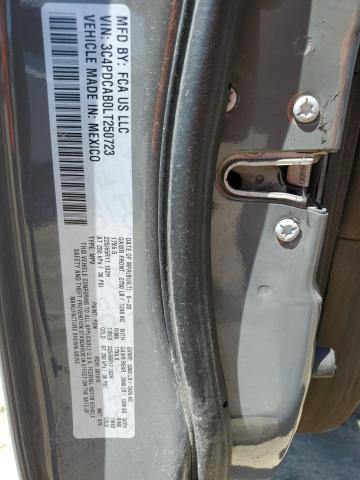 2020 DODGE JOURNEY SE 3C4PDCAB0LT250723