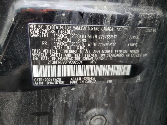 2015 TOYOTA RAV4 XLE - 2T3RFREV6FW392534