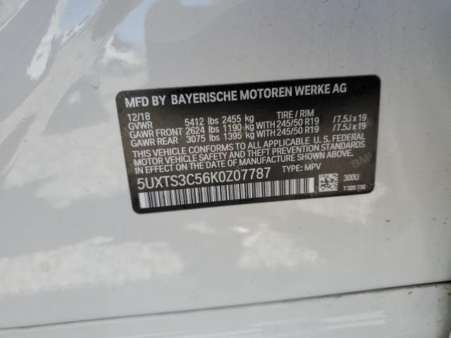 2019 BMW X3 XDRIVEM - 5UXTS3C56K0Z07787