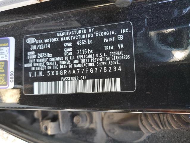 2015 KIA OPTIMA SX 5XXGR4A77FG378234