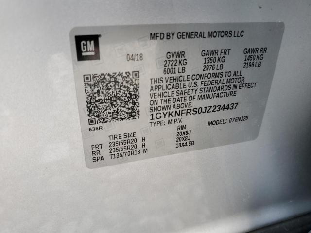 2018 CADILLAC XT5 PREMIU - 1GYKNFRS0JZ234437