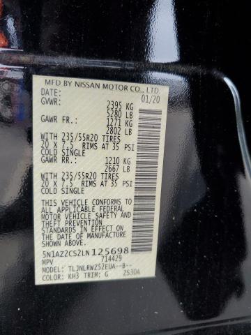 2020 NISSAN MURANO SL 5N1AZ2CS2LN125698