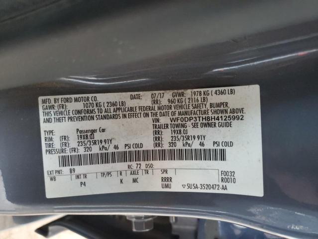 2017 FORD FOCUS RS WF0DP3TH8H4125992