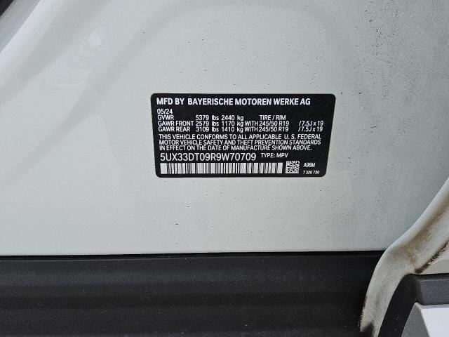 2024 BMW X4 XDRIVE3 - 5UX33DT09R9W70709