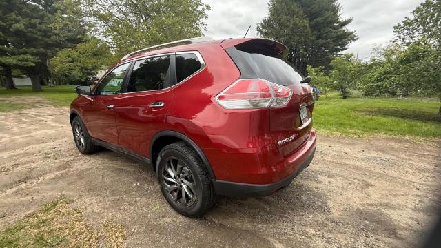 NISSAN ROGUE S 2015 burgundy 4dr spor gas 5N1AT2MV7FC 81370 photo #4
