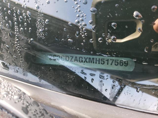 2021 DODGE CHALLENGER - 2C3CDZAGXMH517569