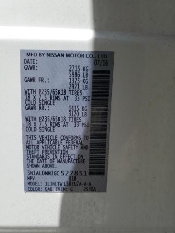 2016 INFINITI QX60 - 5N1AL0MM1GC527851
