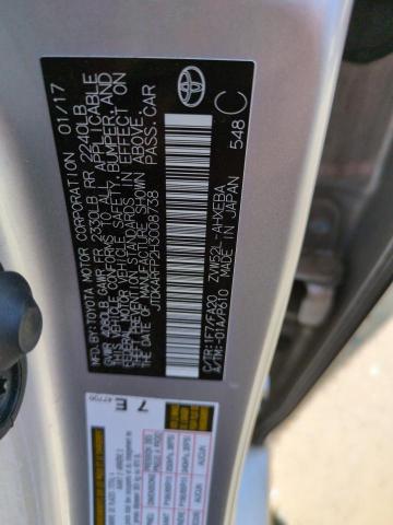 2017 TOYOTA PRIUS PRIM - JTDKARFP2H3008738