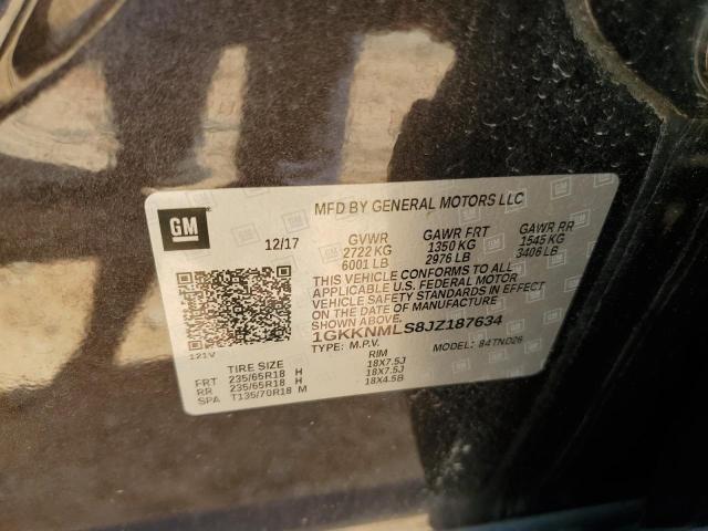 2018 GMC ACADIA SLT - 1GKKNMLS8JZ187634
