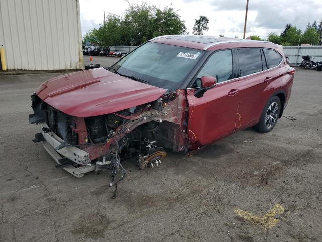 Vin: 5tdhzrbh5ms122811, lot: 57135585, toyota highlander xle 2021 img_1