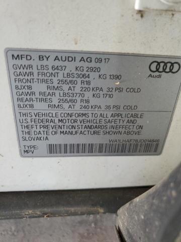 2018 AUDI Q7 PREMIUM WA1LHAF78JD014846
