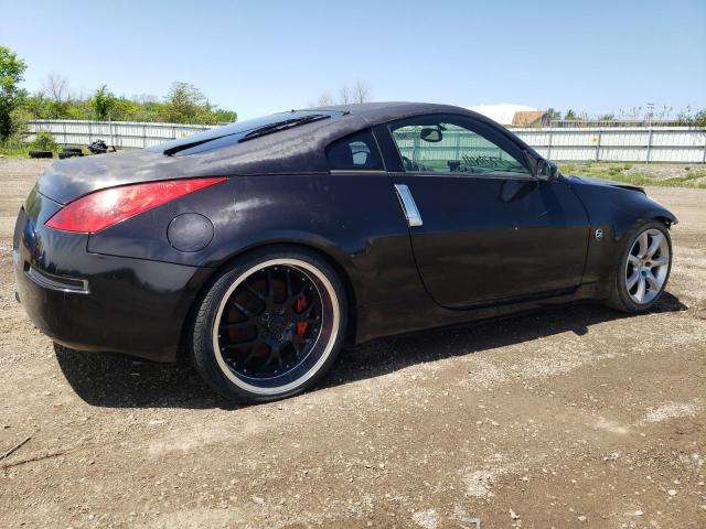 NISSAN 350Z COUPE 2005 black  gas JN1AZ34DX5M607390 photo #4