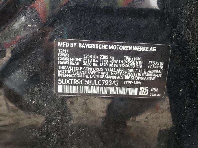 2018 BMW X3 XDRIVE3 - 5UXTR9C58JLC79343