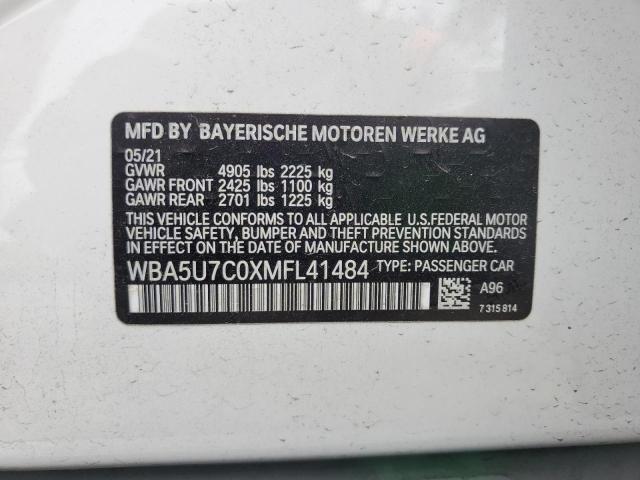2021 BMW M340I WBA5U7C0XMFL41484