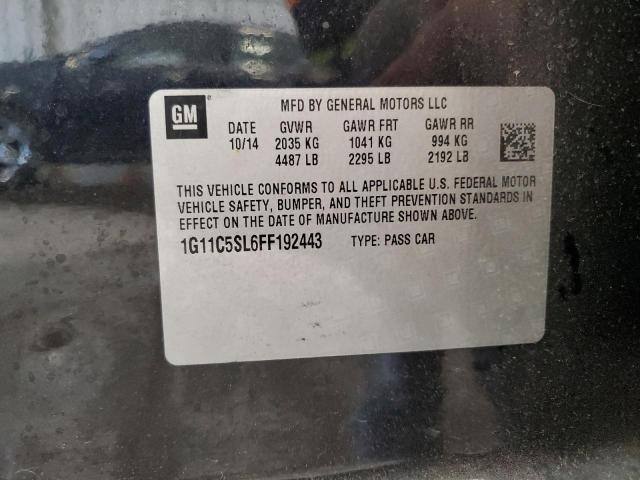 2015 CHEVROLET MALIBU 1LT 1G11C5SL6FF192443