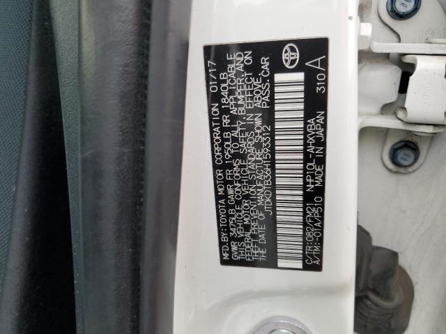2017 TOYOTA PRIUS C - JTDKDTB36H1593312