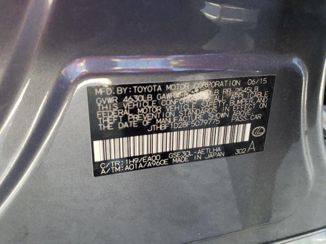 2015 LEXUS IS 250 JTHBF1D28F5079775