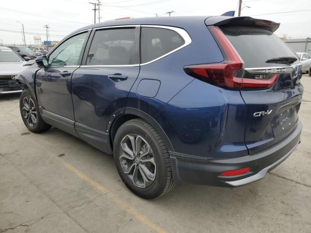 HONDA CR-V EXL 2021 blue  hybrid engine 7FART6H83ME000422 photo #3