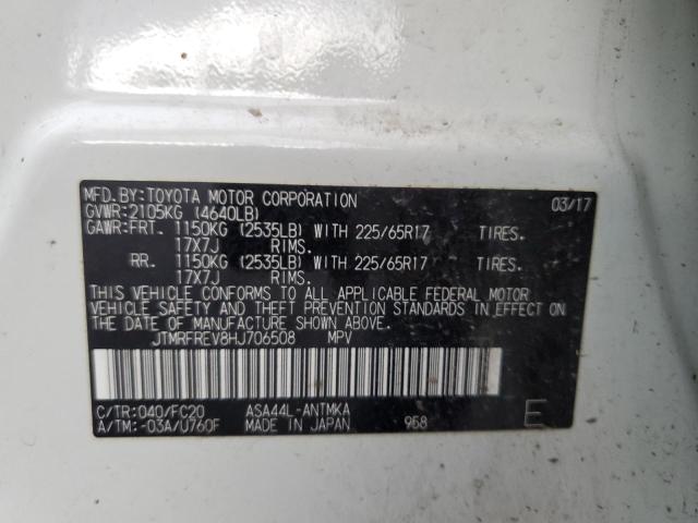 2017 TOYOTA RAV4 XLE - JTMRFREV8HJ706508