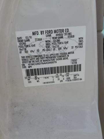 2010 FORD ESCAPE XLT - 1FMCU0D79AKD00579