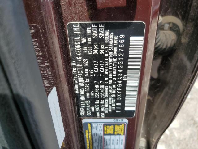2016 KIA SORENTO LX - 5XYPG4A34GG127669