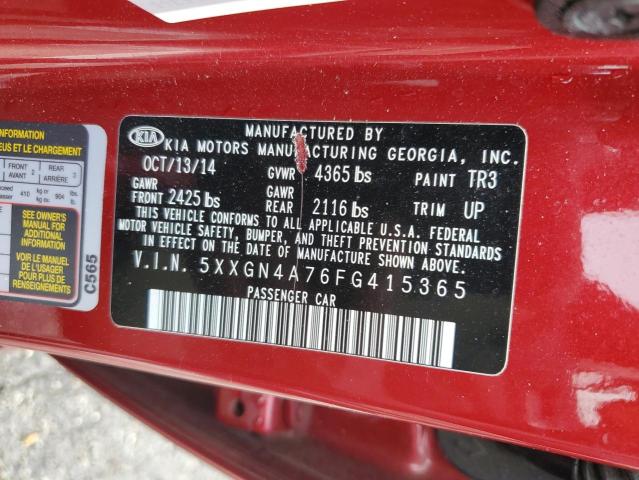 2015 KIA OPTIMA EX - 5XXGN4A76FG415365