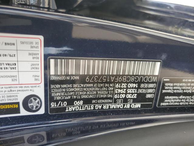 2015 MERCEDES-BENZ S 550 WDDUG8CB9FA157379