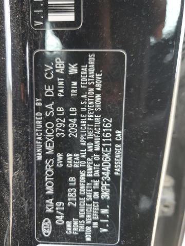 2019 KIA FORTE GT L - 3KPF34AD6KE116162