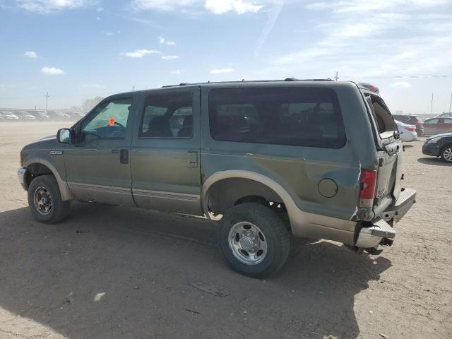 FORD EXCURSION 2000 green 4dr spor gas 1FMNU43S3YEE17718 photo #3