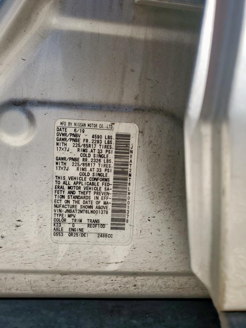 2020 NISSAN ROGUE S JN8AT2MT6LW001378