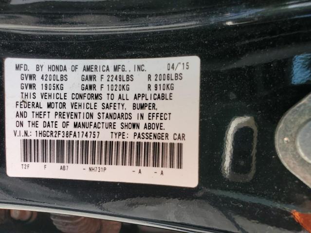 2015 HONDA ACCORD LX - 1HGCR2F38FA174757